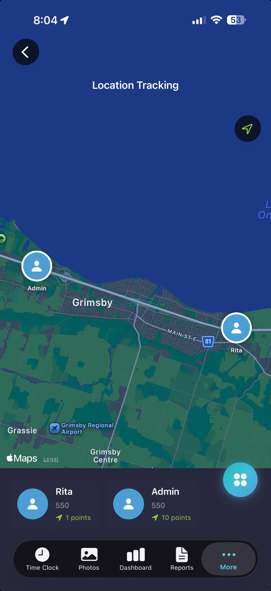 Location Tracking Screen