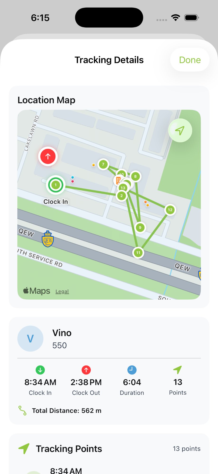 Tracking Map