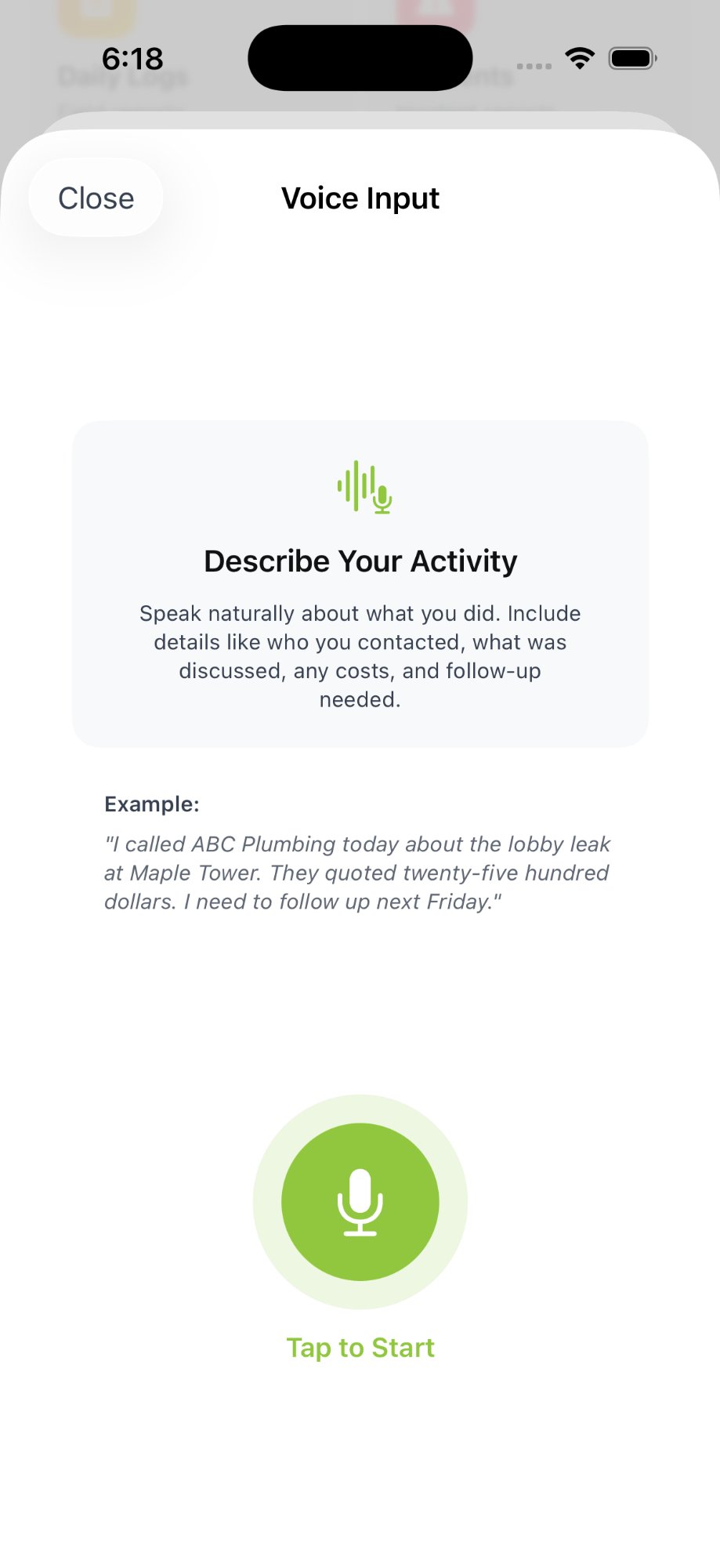 Voice Input